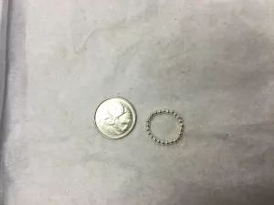 Silver ball stretchy rings