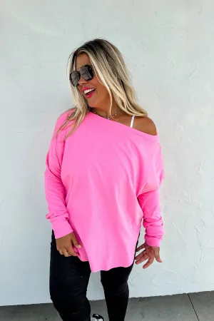 Softer Side Long Sleeve Top - Pink