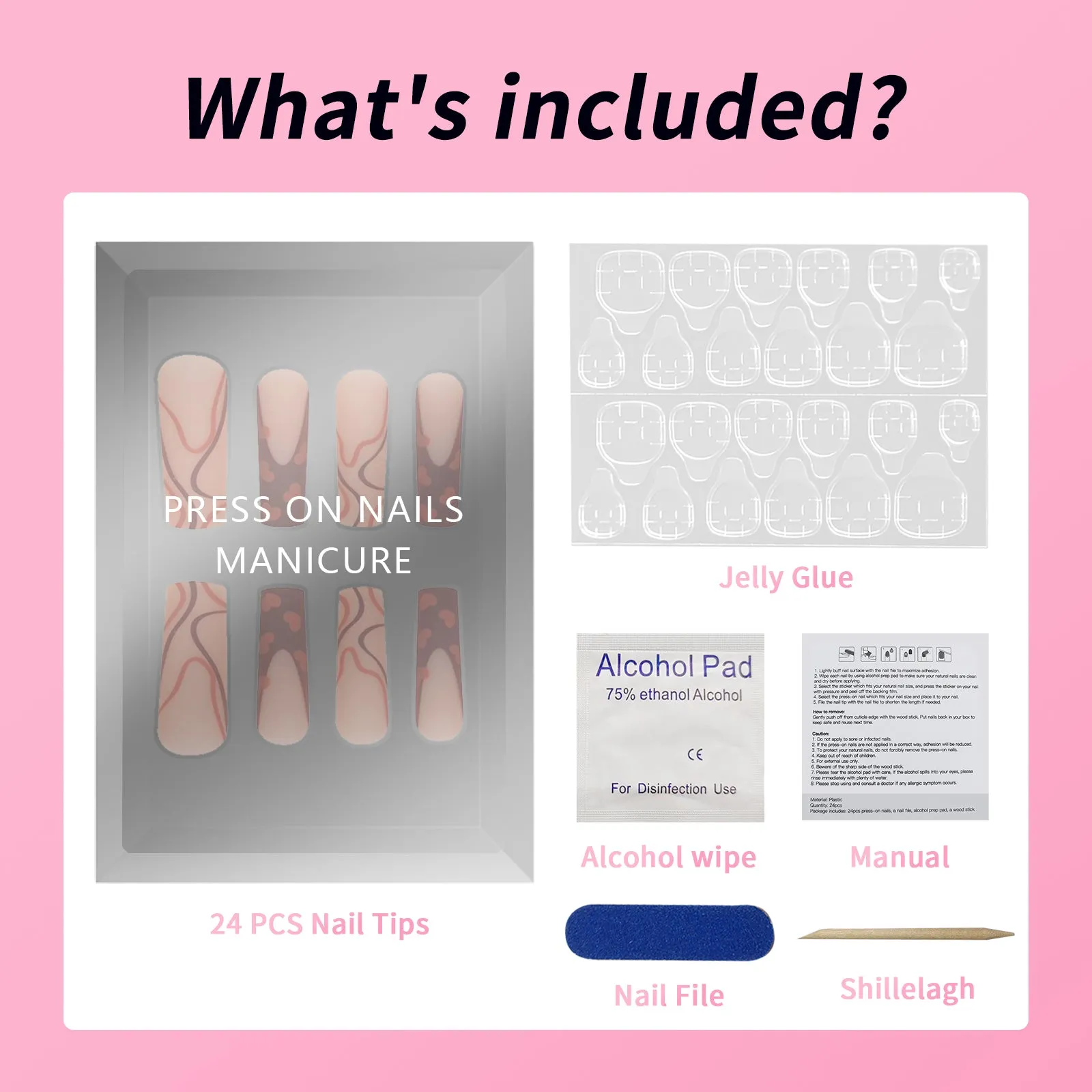 Square Toe Flower checkerboard Pink