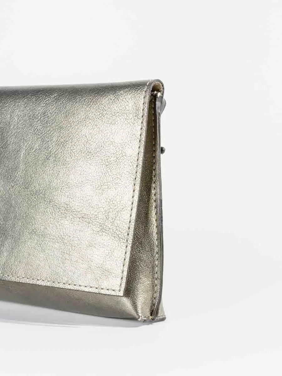 strappy foldover - brass