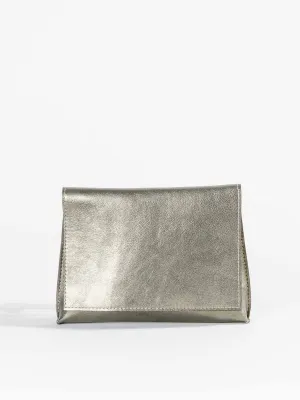 strappy foldover - brass