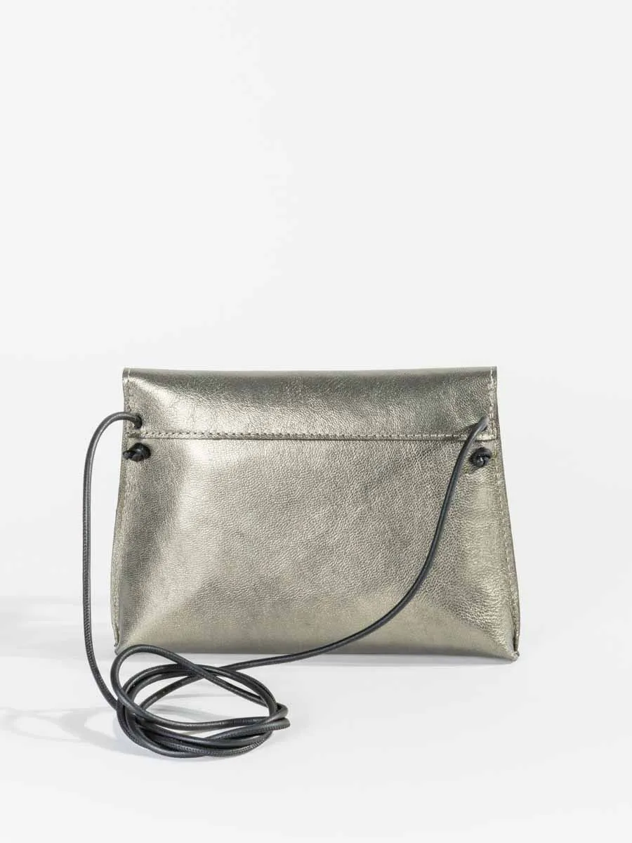 strappy foldover - brass