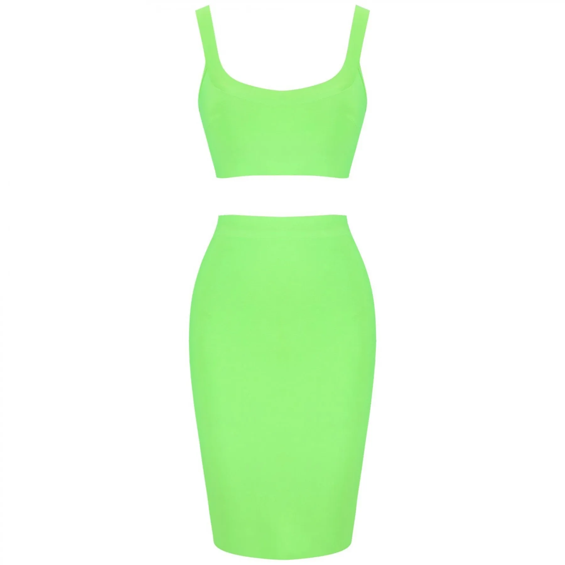Strappy Sleeveless 2 Piece Over Knee Bandage Set