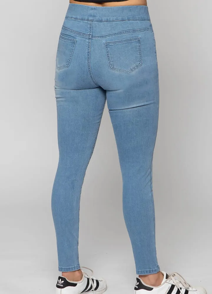 Stretchy Pull On Skinny Jeggings