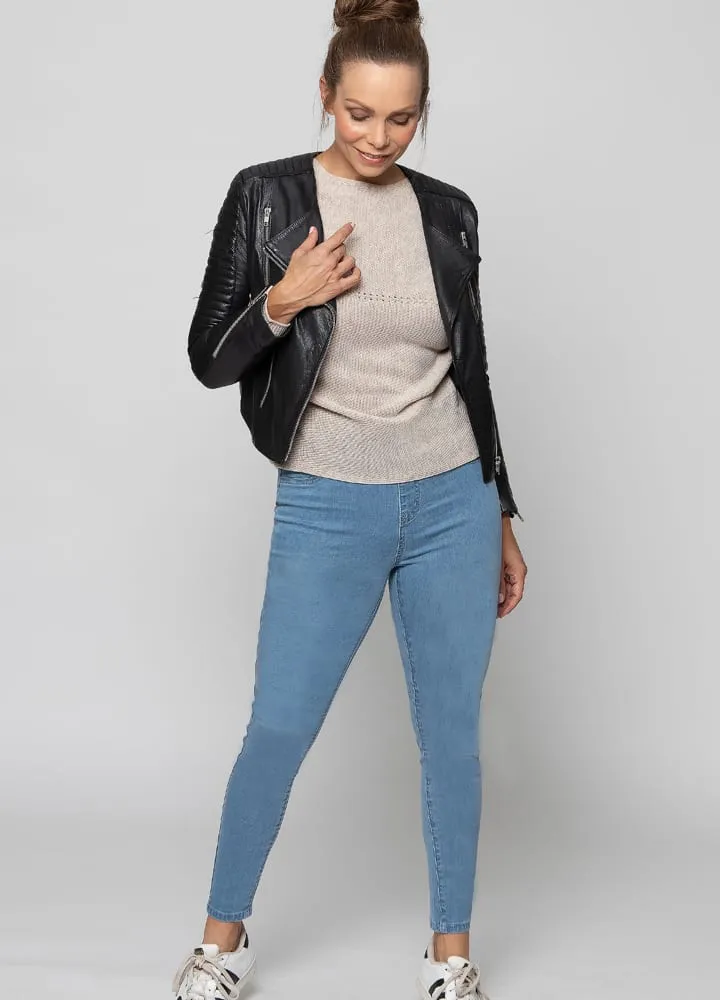 Stretchy Pull On Skinny Jeggings