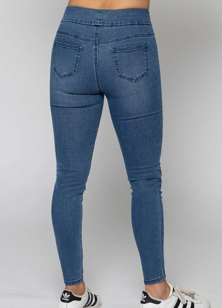 Stretchy Pull On Skinny Jeggings