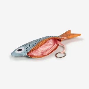Sweeper fish purse or keychain (aqua)