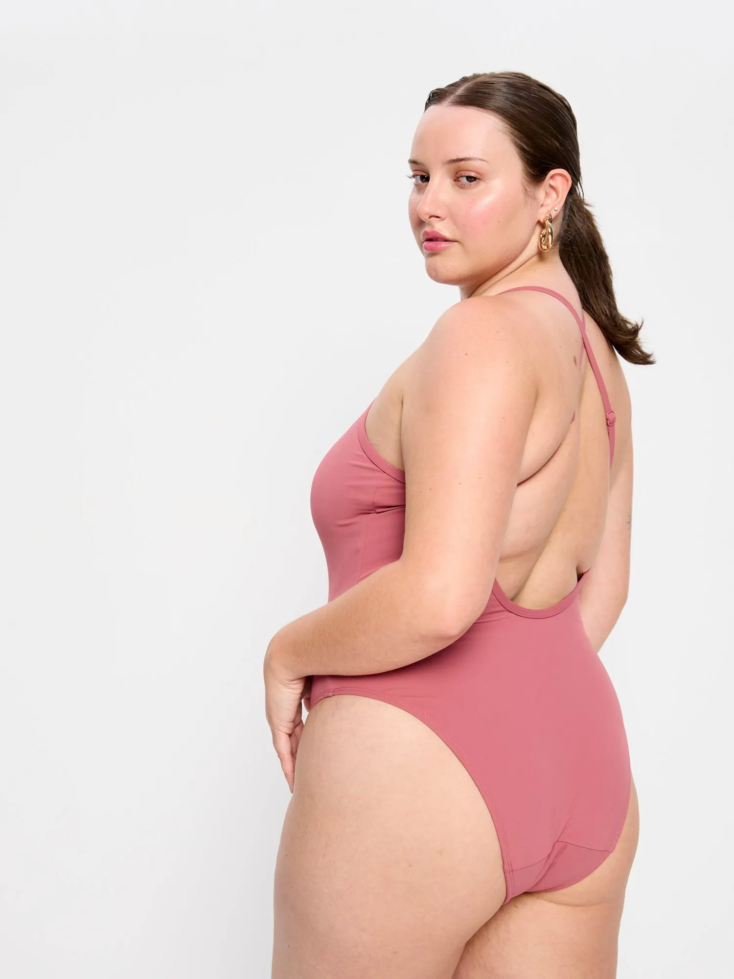 Swim Molokai X Back One Piece High Absorbency Mauve