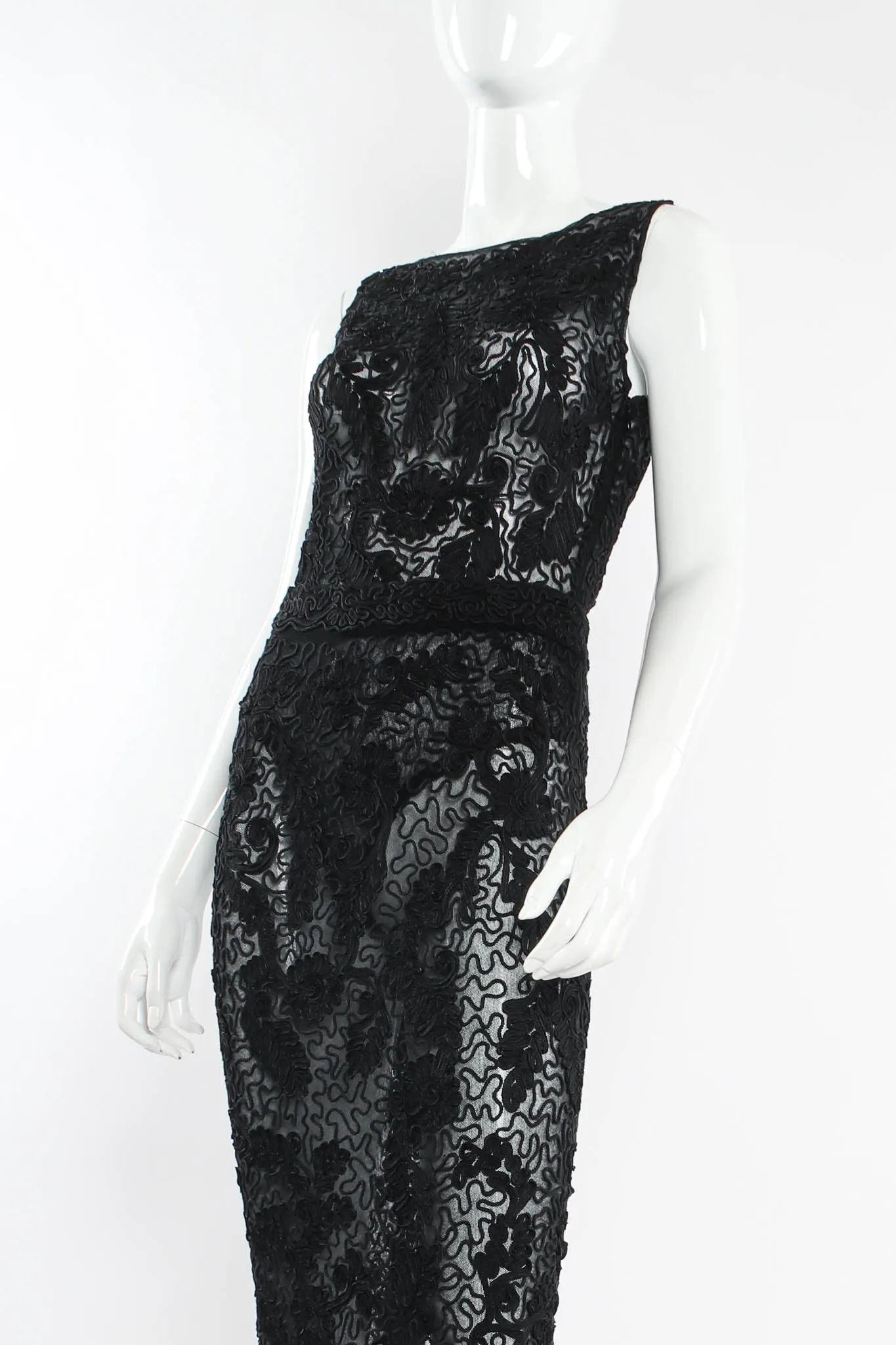 Swirl Sheer Bodysuit & Skirt Set
