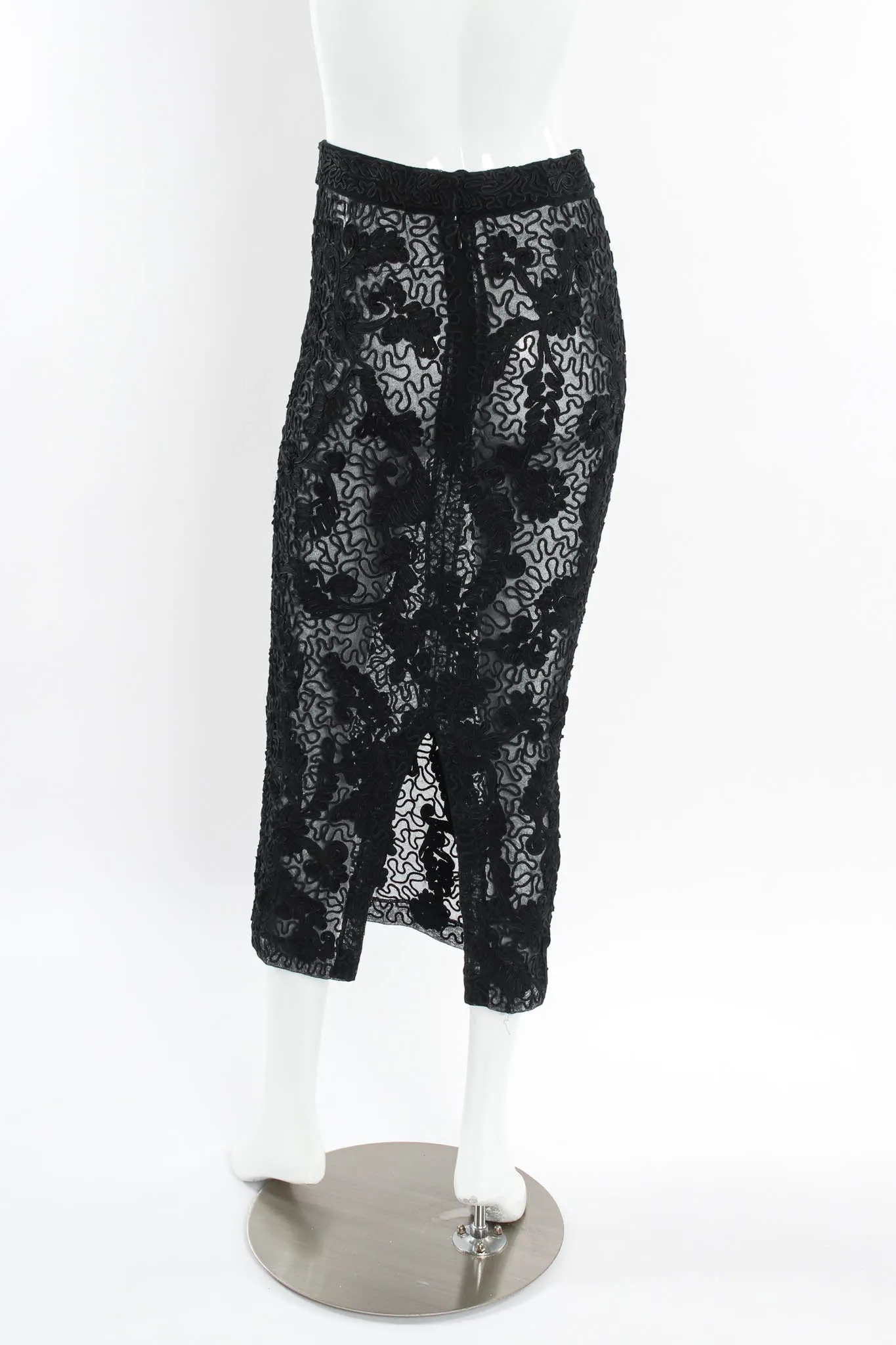 Swirl Sheer Bodysuit & Skirt Set
