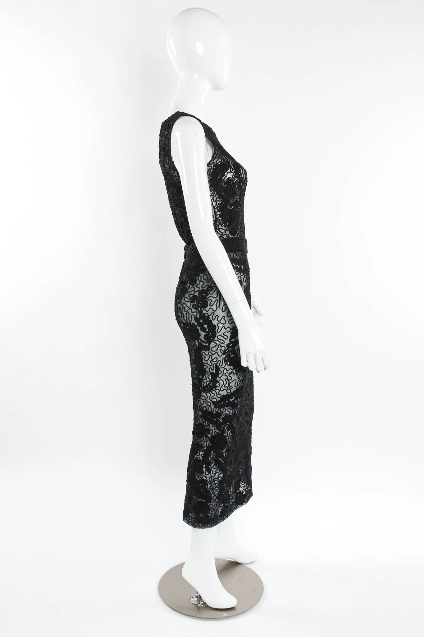 Swirl Sheer Bodysuit & Skirt Set