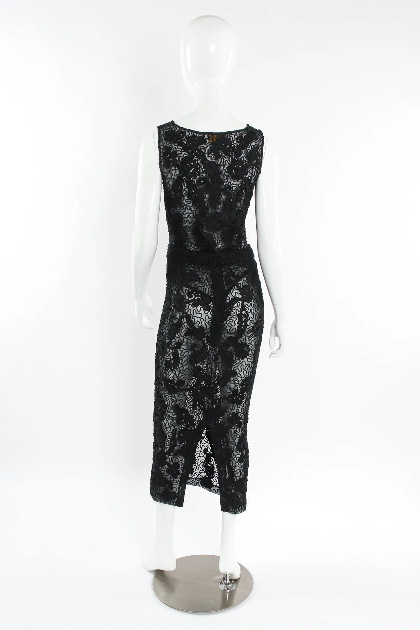 Swirl Sheer Bodysuit & Skirt Set