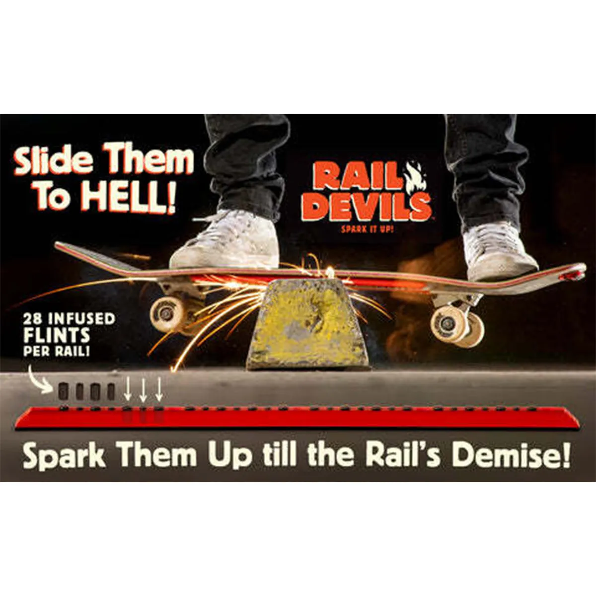 Tail Devil - Rail Devils Sparking Skateboard Rails