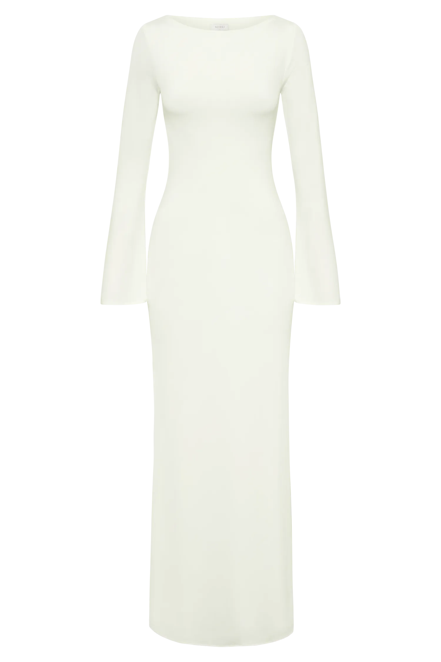 Tarna Slinky Fishtail Maxi Dress - Ivory