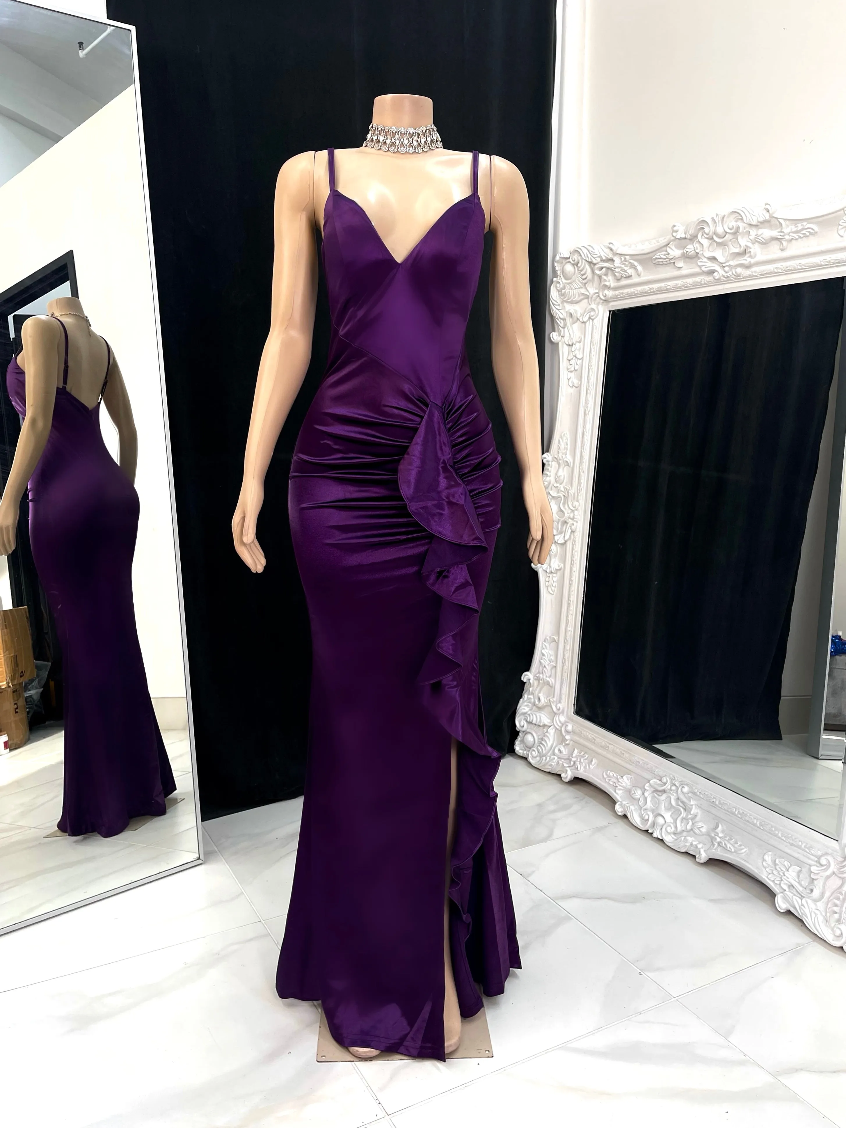 The Gina Satin Gown
