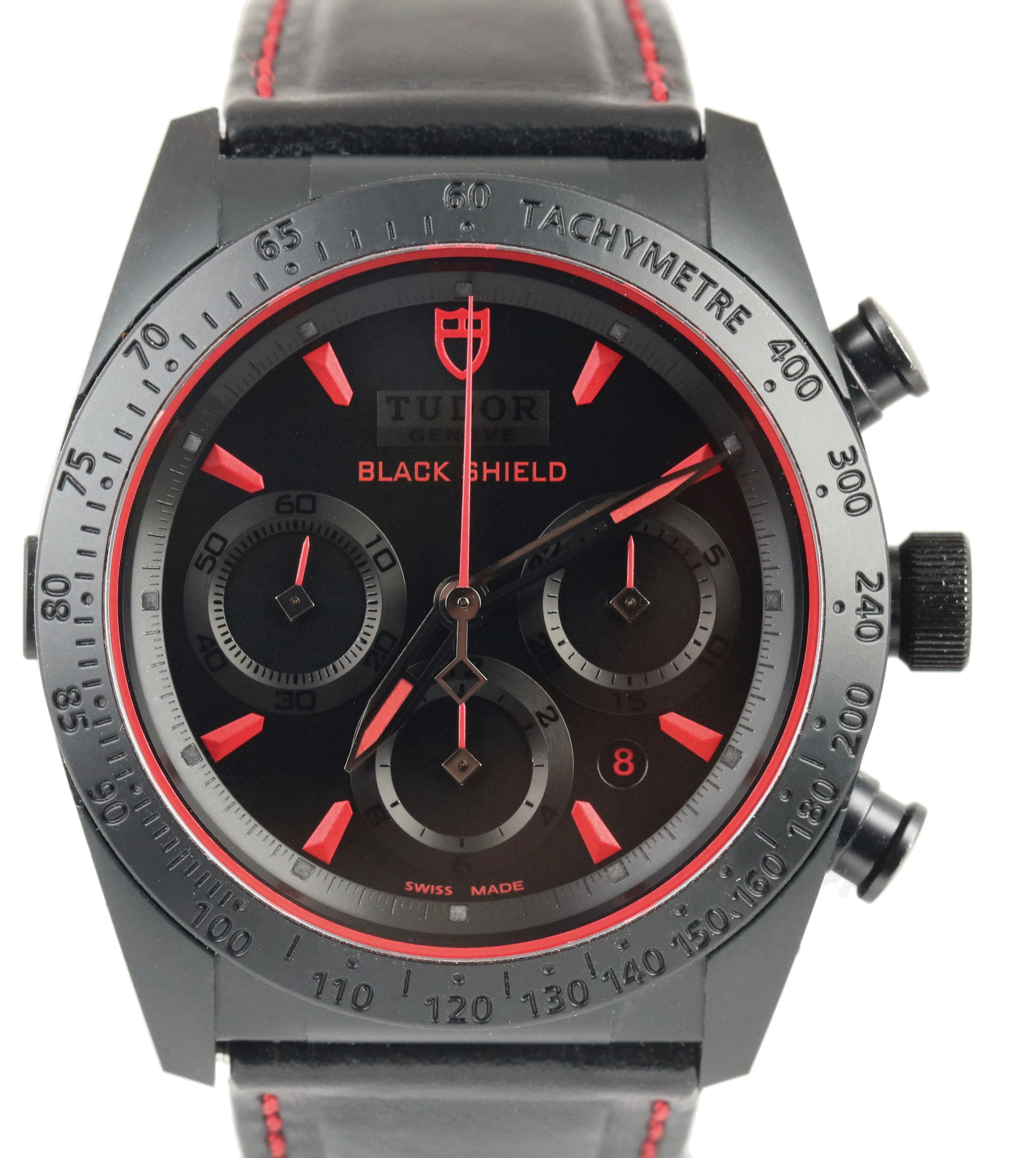 Tudor Fastrider Blackshield Chronograph Auto 42000CR 42mm Black Ceramic Watch