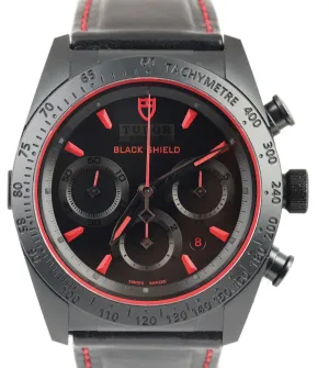 Tudor Fastrider Blackshield Chronograph Auto 42000CR 42mm Black Ceramic Watch