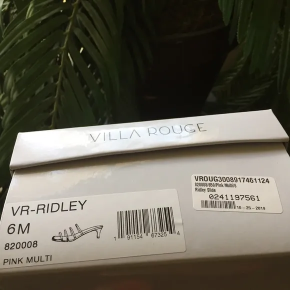 Villa Rouge VR Ridley Pink Multi Slides (6M)