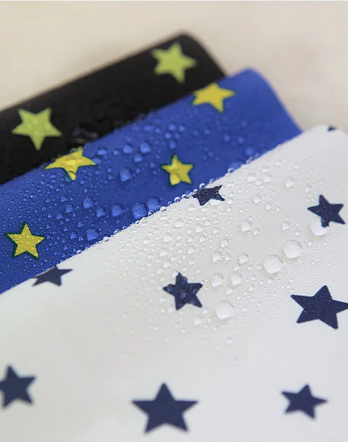 Waterproof Fabric Navy Stars on White By the Yard 47790