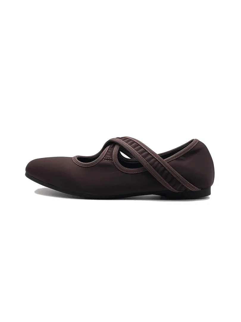 X Stretch Ballet Flat - Cacao