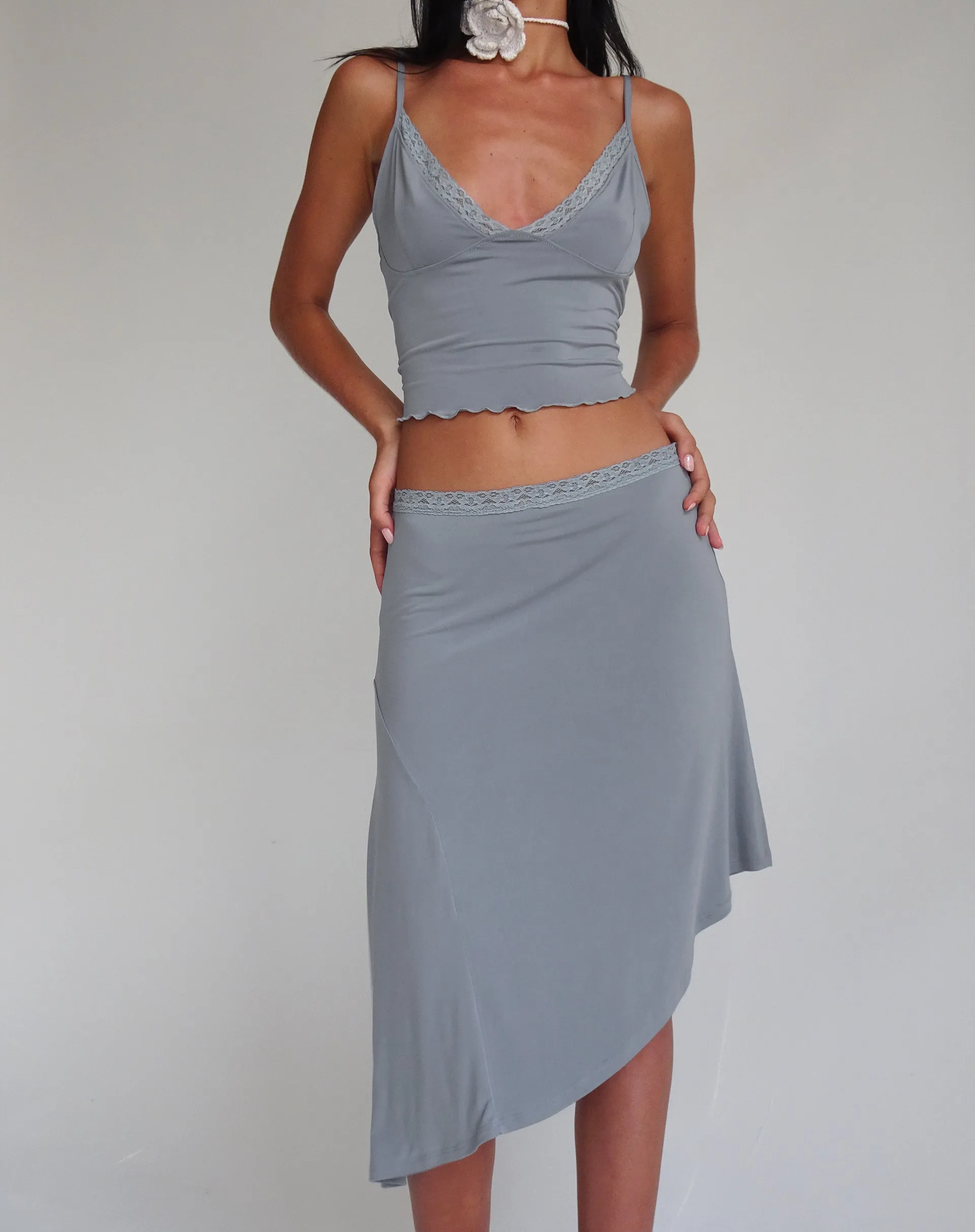Yenika Cami Top in Slinky Grey