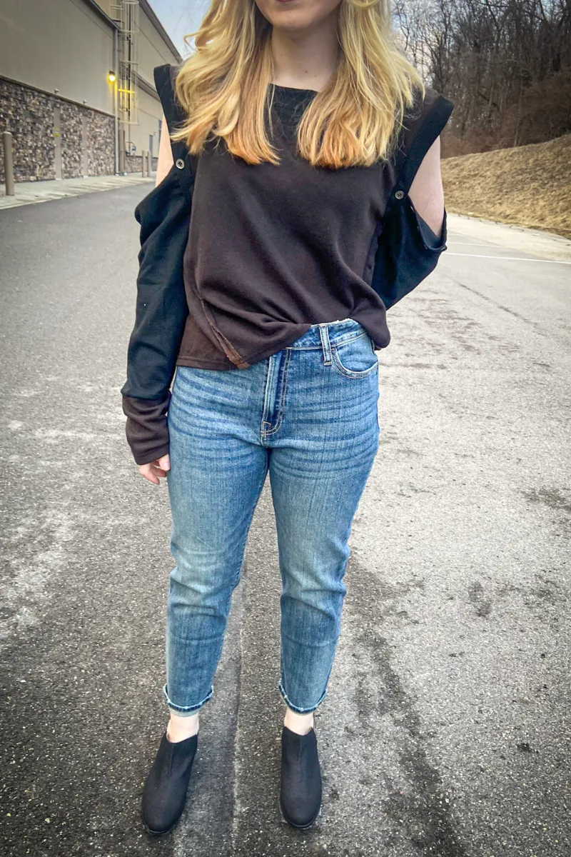 Zenana Boyfriend Cuff Jeans